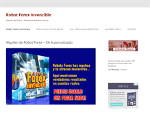 Tablet Screenshot of forexinvencible.com